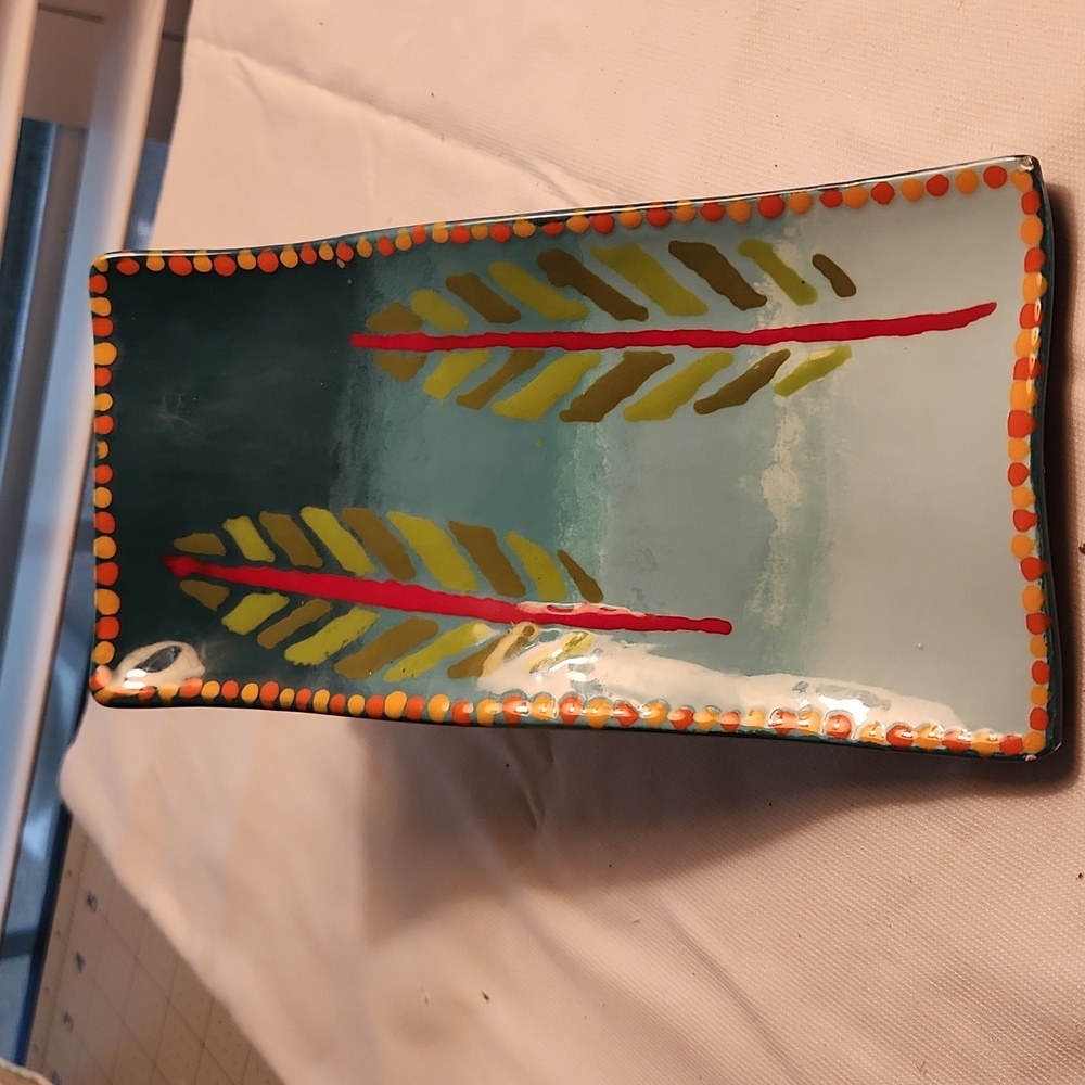 Retro art deco-ish style tray.